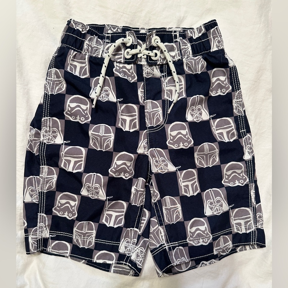 Gap Star Wars Darth Vader Swim Shirt Size Small & Shorts Size XS - Picture 5 of 8